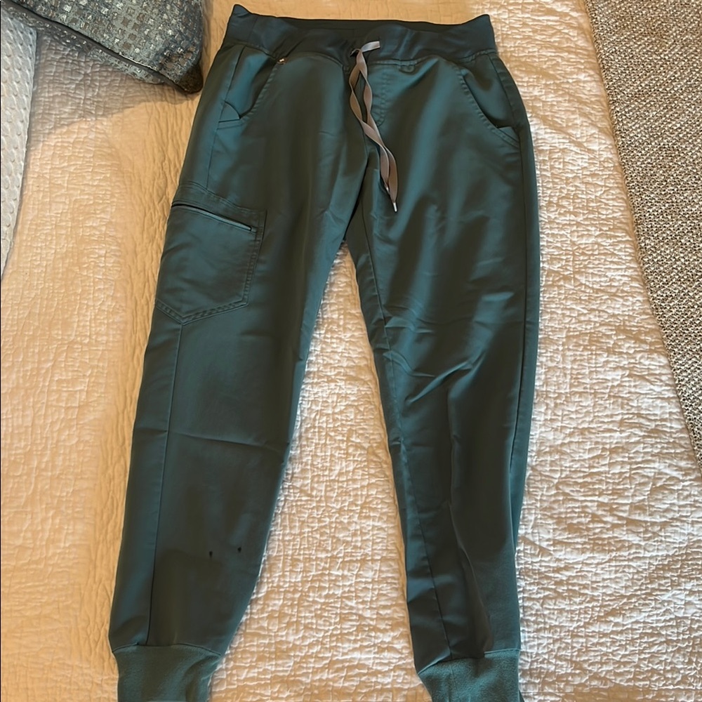 Figs Teal Joggers with Pockets